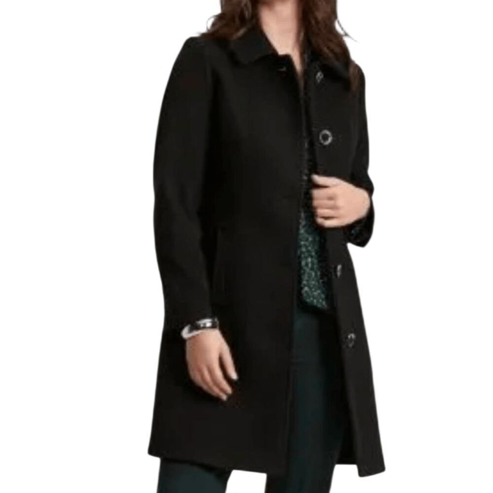 LONDON FOG Single-Breasted Wool Peacoat Size 1X